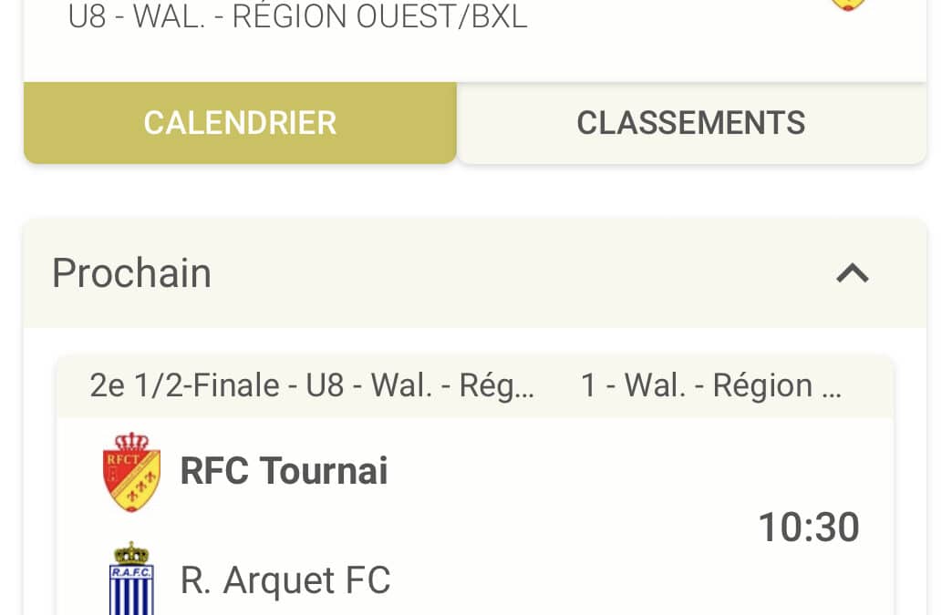 Allez les U8 !